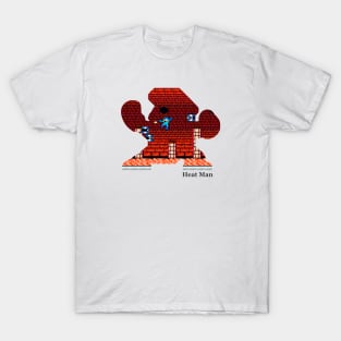 Heat Man Silhouette - Mega Man 2 T-Shirt